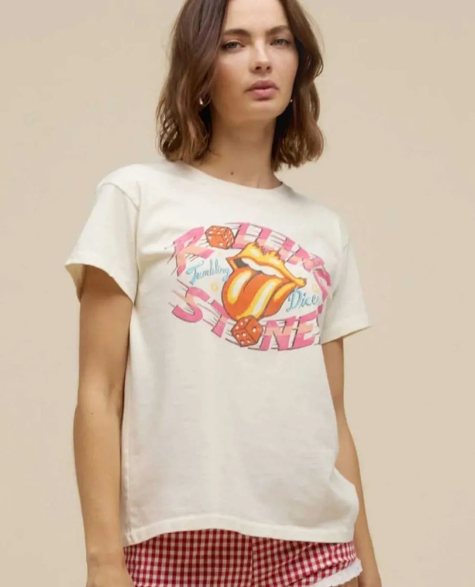 Rolling Stones Tumbling Die Tee Stone