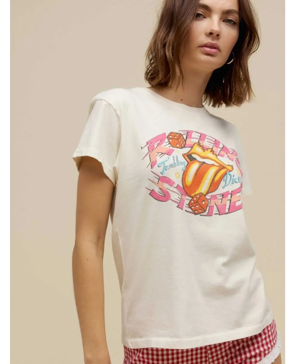 Rolling Stones Tumbling Die Tee Stone