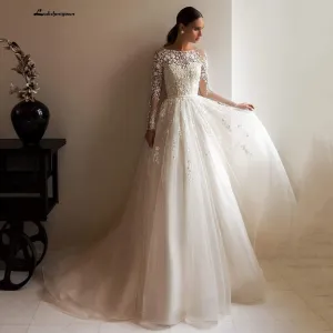 Roycebridal Africa Shiny Tulle Wedding Dresses Off Shoulder Lace Up