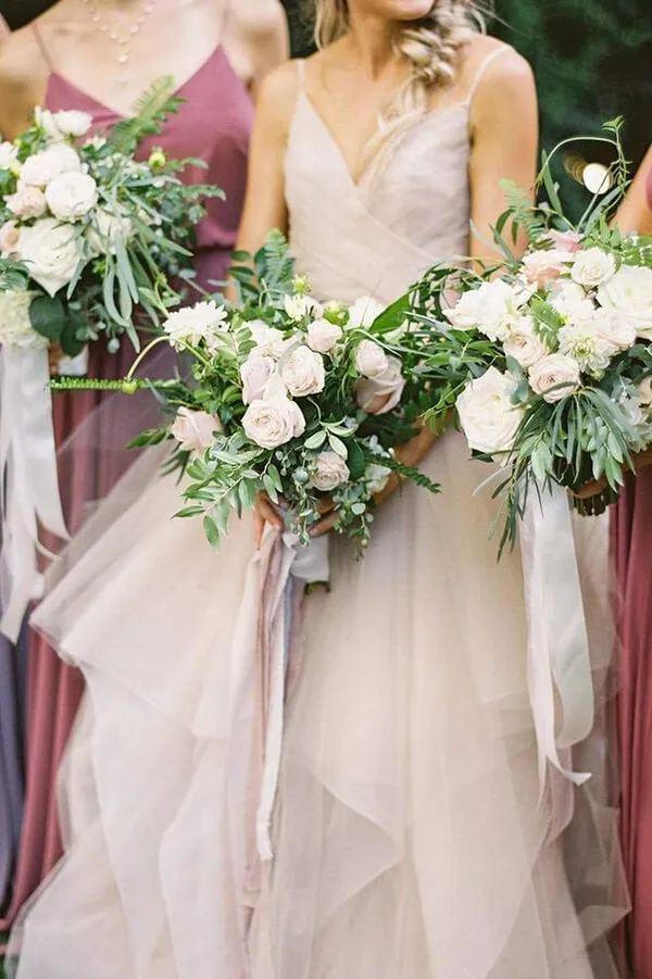 Roycebridal Ball Gown Tulle Spaghetti Straps Open Back Wedding Dresses, Bridal Gown, MW580