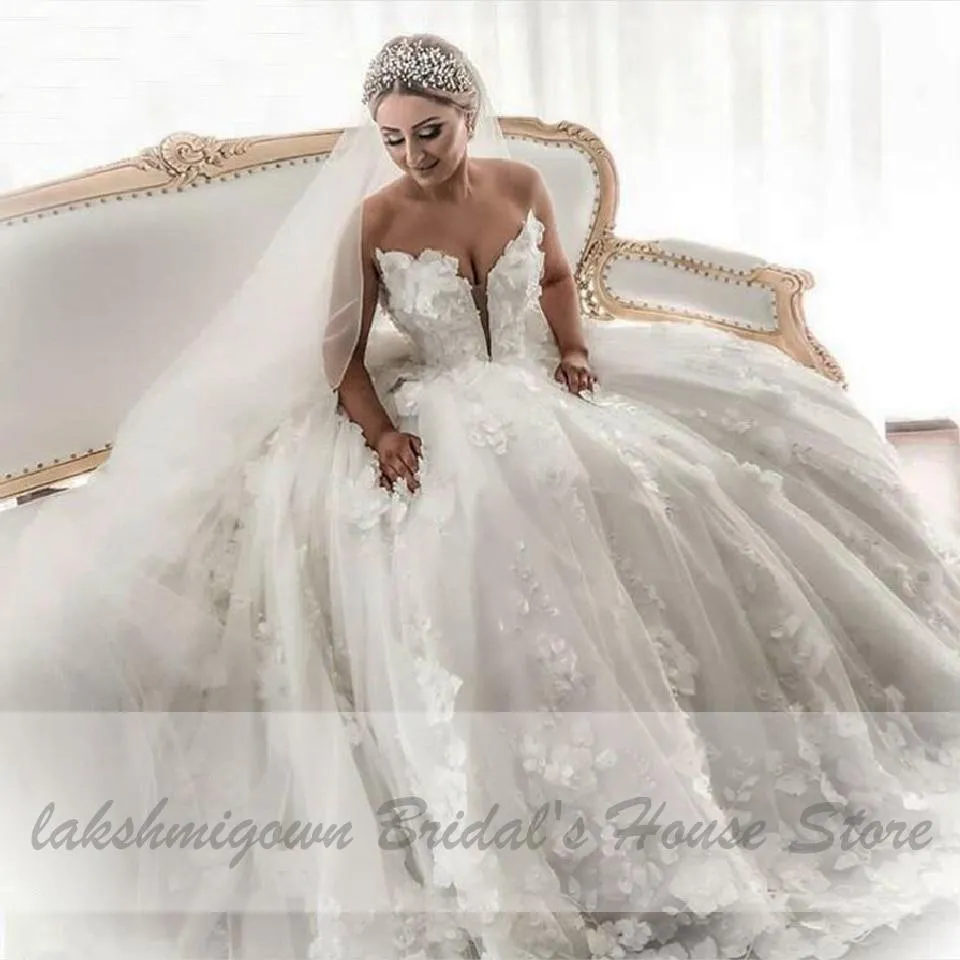 Roycebridal Ball Gown Wedding Dress Women Off Shoulder Long Train