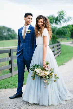 Roycebridal Casual Country Style Two Piece Lace Top Tulle Skirt Wedding Dresses, MW535