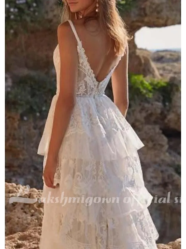 Roycebridal Mermaid Wedding Dresses Backless Lace Applique Bridal Gowns