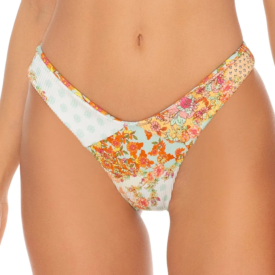 SALTY BUT SWEET - Tab Side High Leg Brazilian Bottom