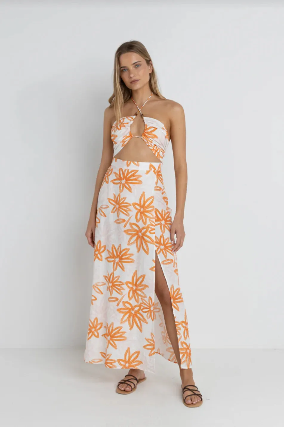Sanctuary Floral Cut Out Maxi Dress