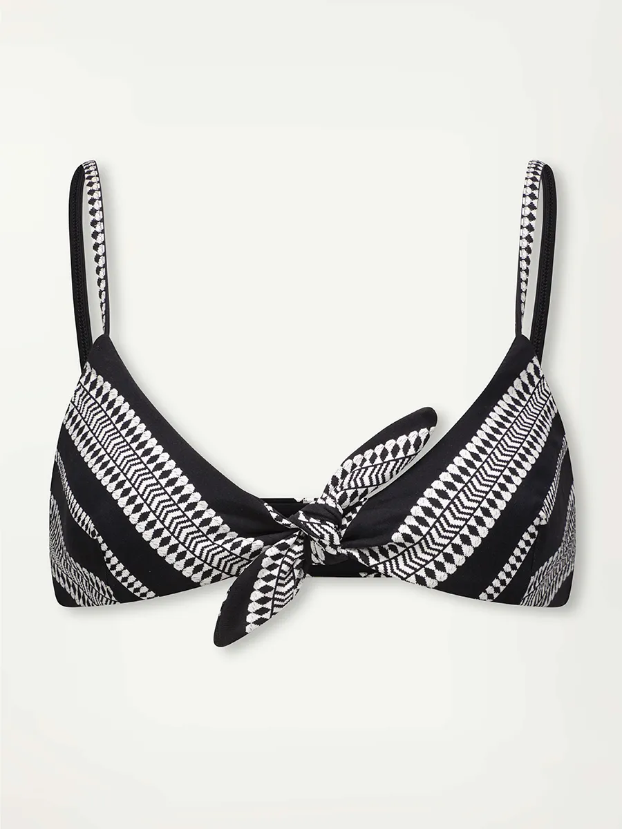 SARA | Tie Front Top