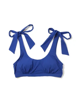 Scoop Neck Swim Top Poolside Blue