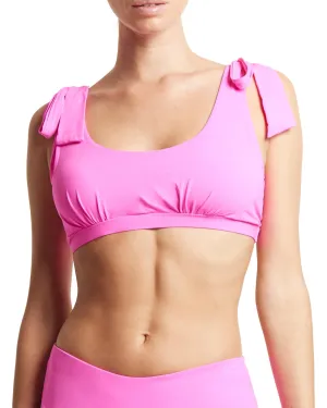 Scoop Neck Swim Top Unapologetic Pink