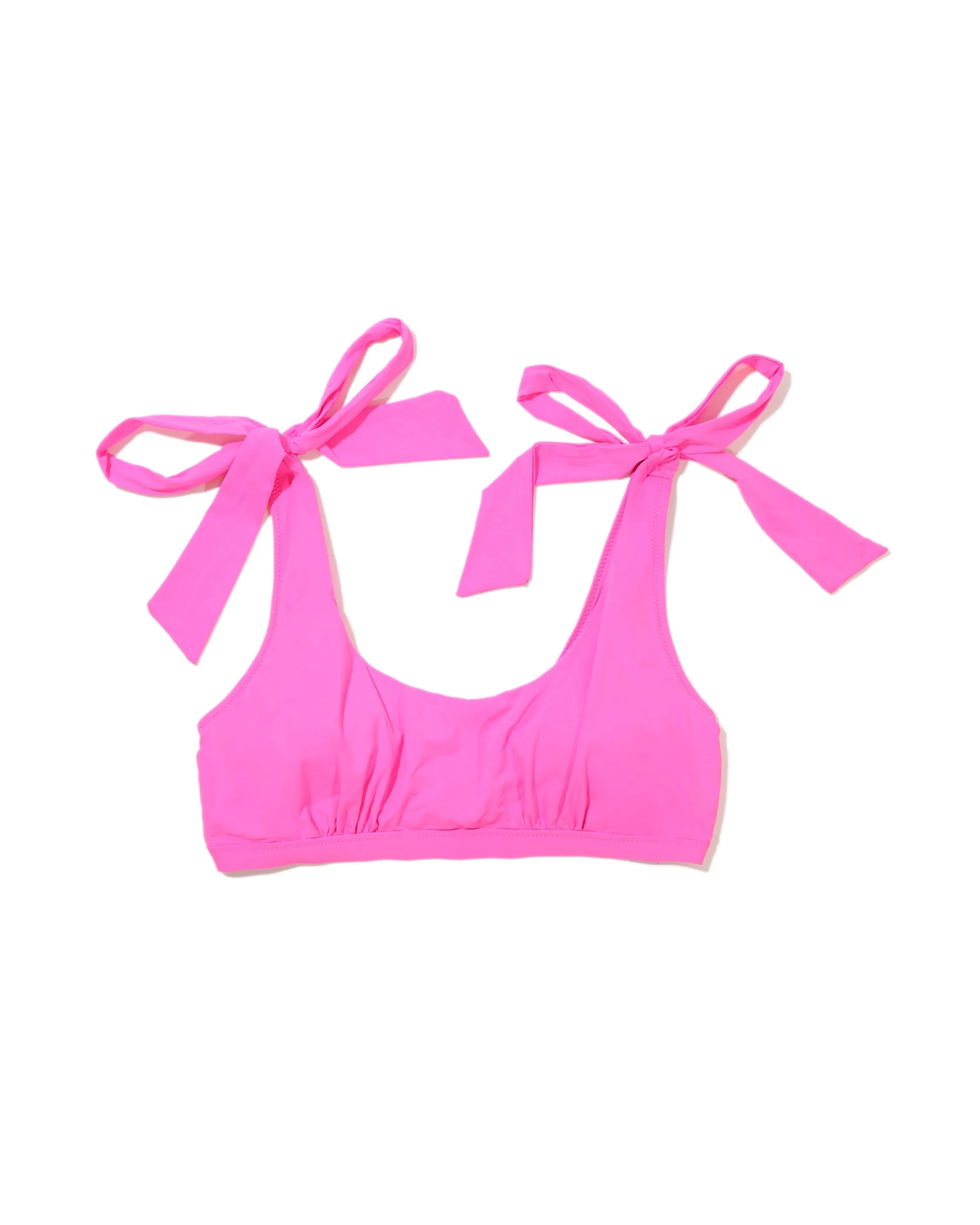Scoop Neck Swim Top Unapologetic Pink