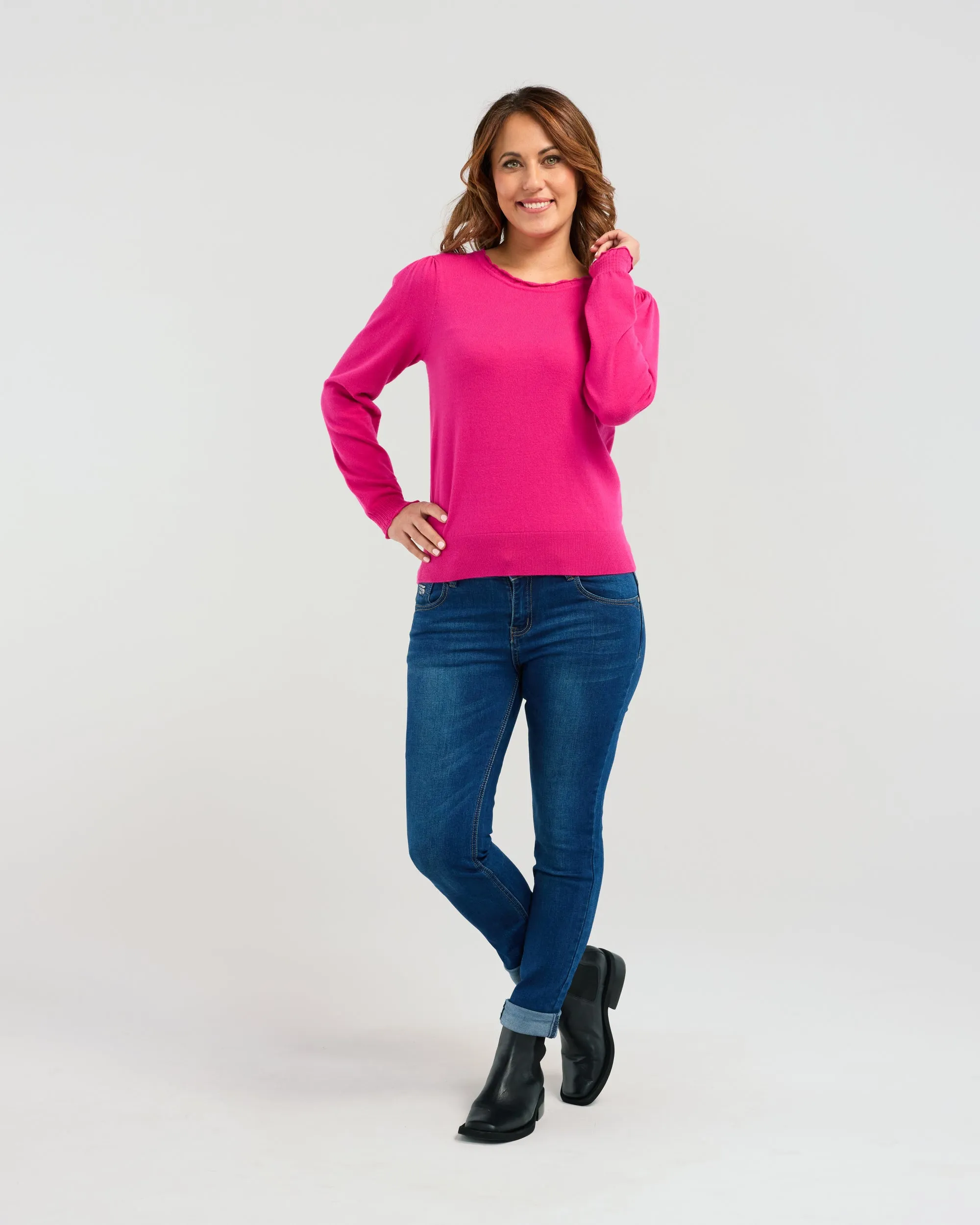 Seduce Halsey Knit - Hot Pink