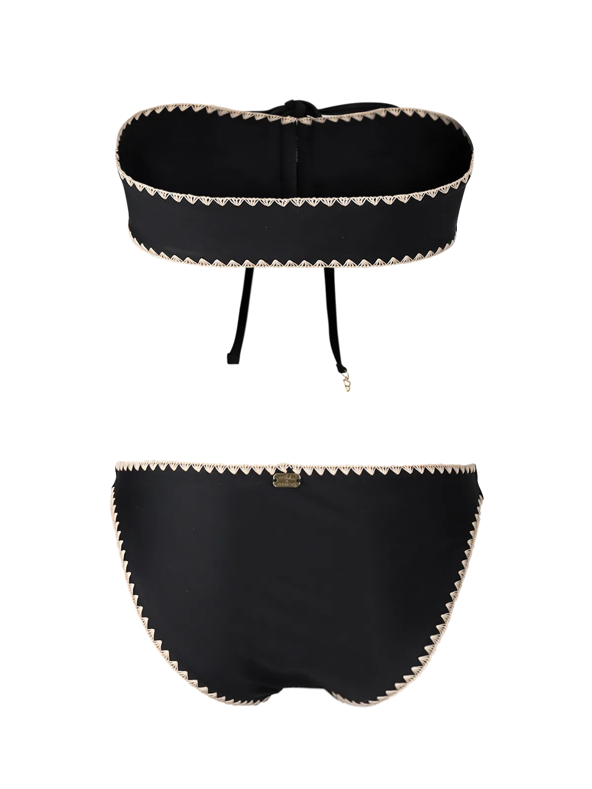 Selaya Women Bandeau Bikini Set | Black