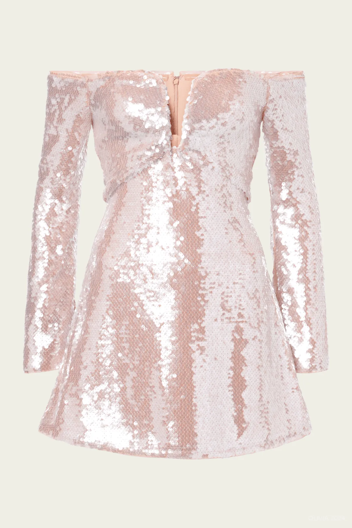 Sequin Off-Shoulder Mini Dress