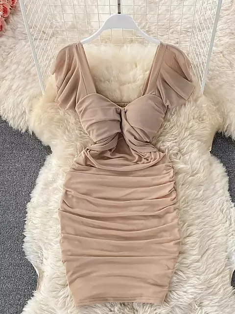 Sexy Women Shapewear Solid Party Dresses