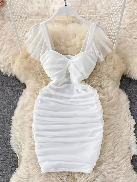 Sexy Women Shapewear Solid Party Dresses