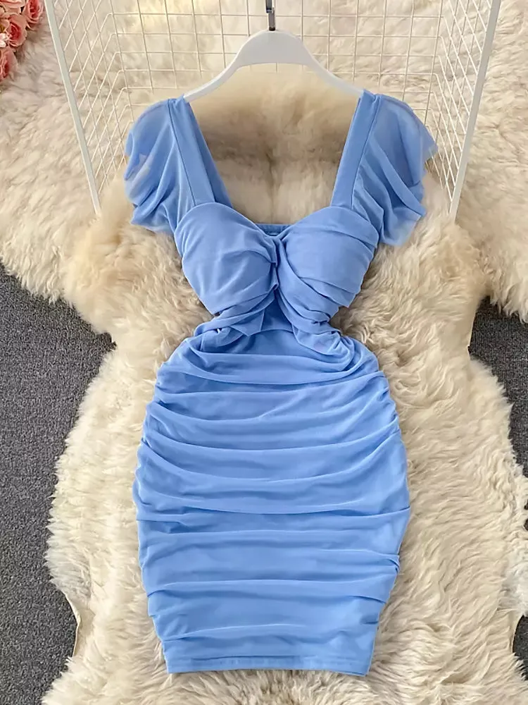 Sexy Women Shapewear Solid Party Dresses
