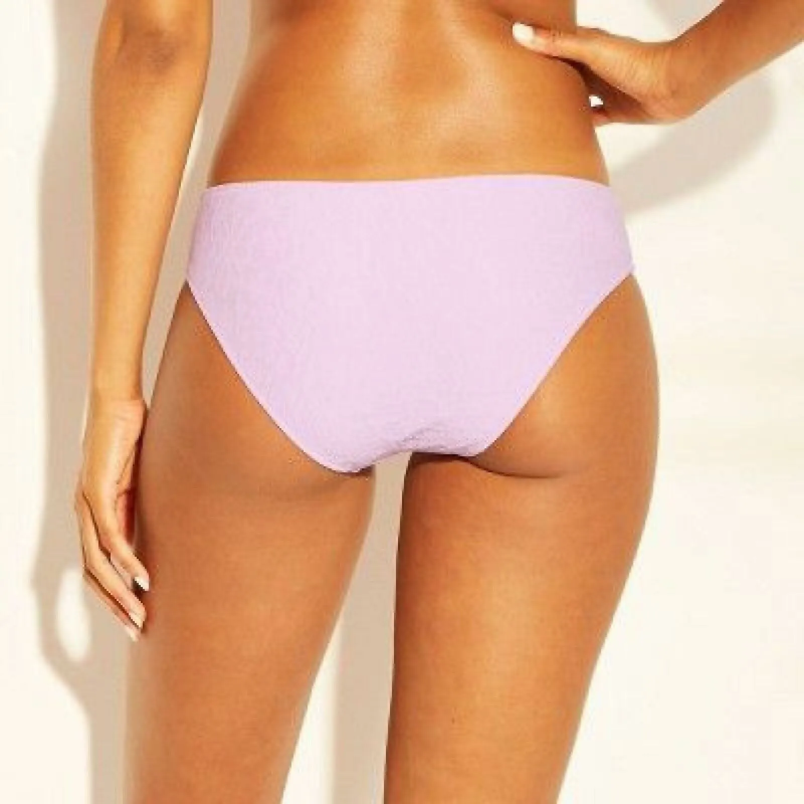 Shade & Shore Womens Beach Hipster Textured Bikini Bottom