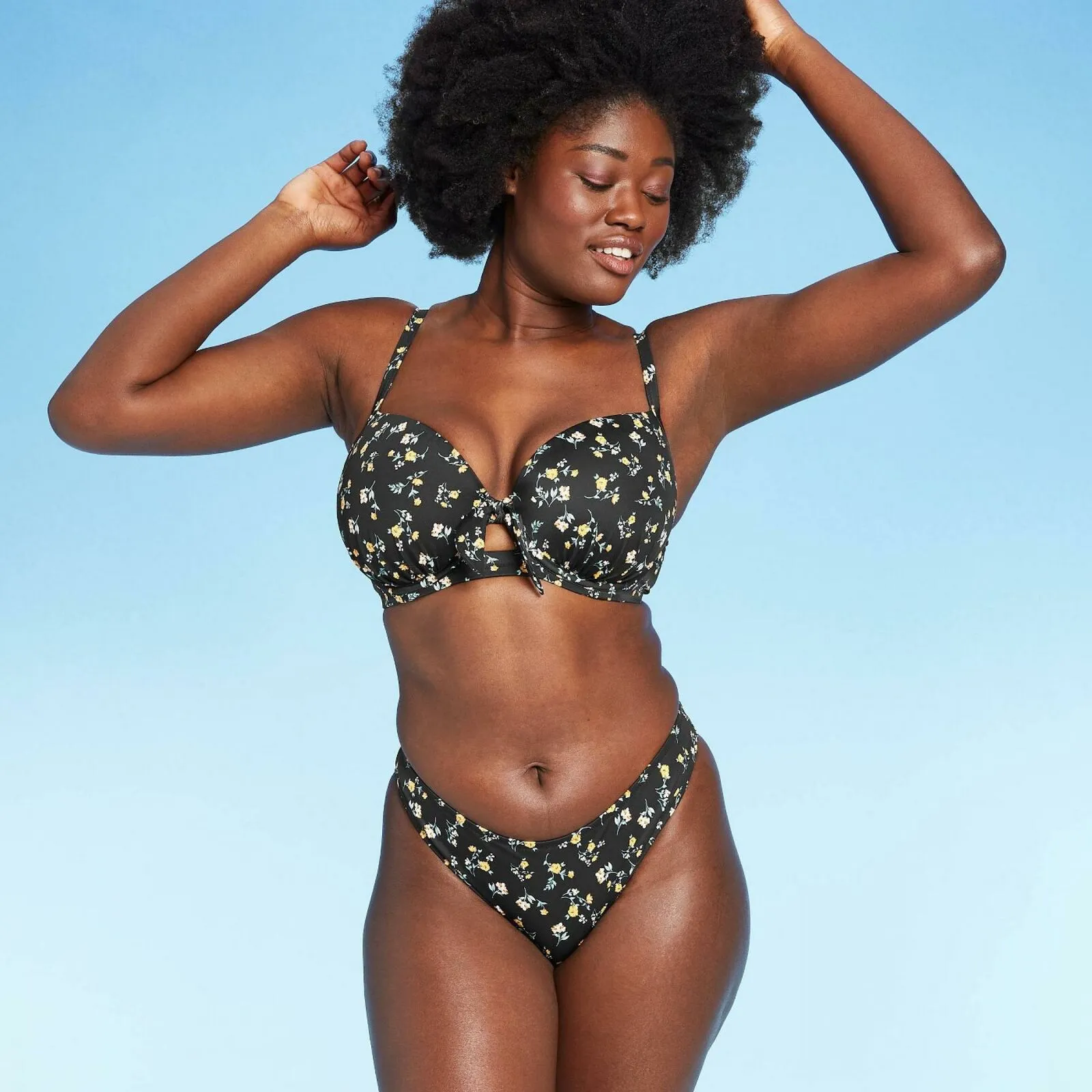 Shade & Shore Women's High Leg Extra Cheeky Bikini Bottom