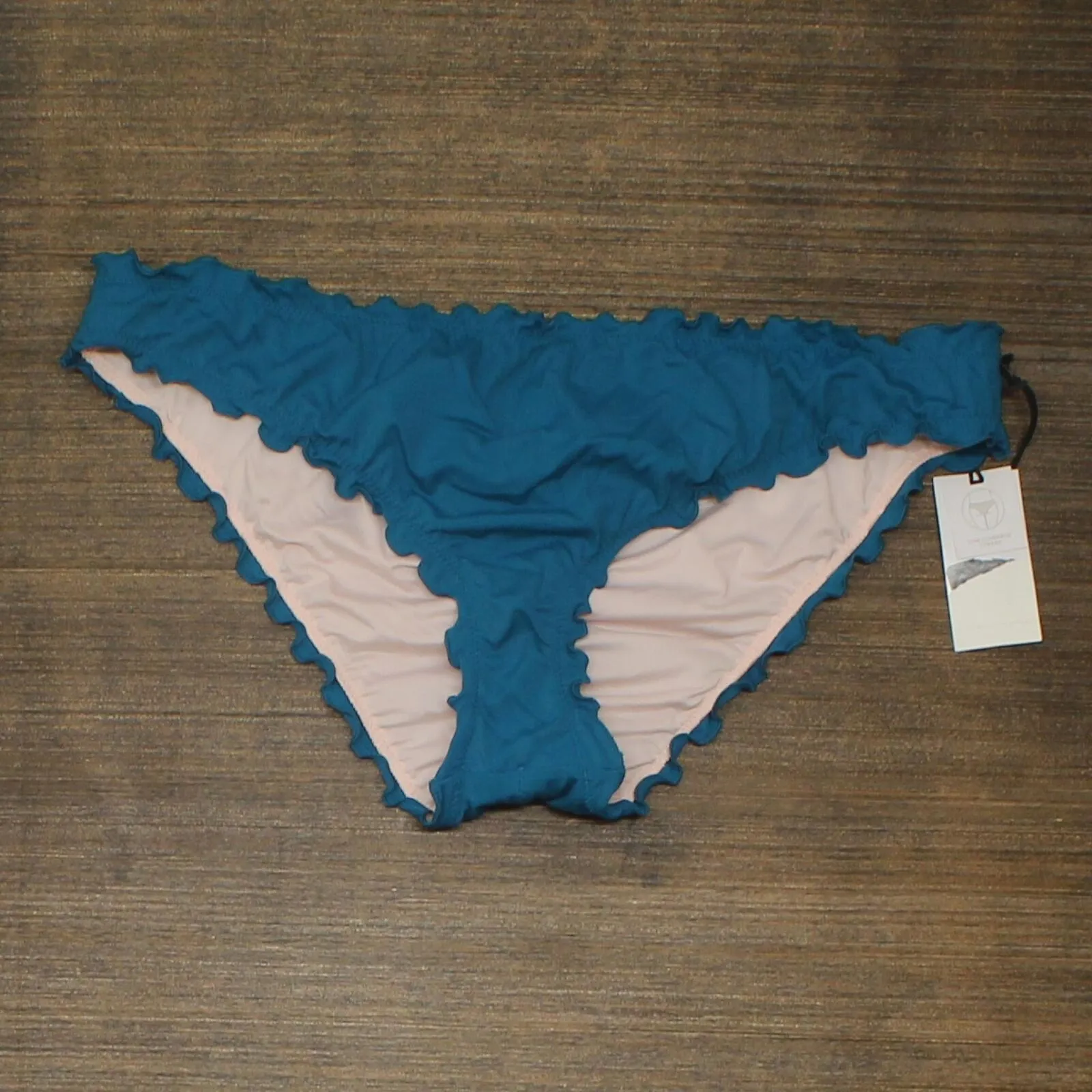 Shade & Shore Women's Ruffle Cheeky Bikini Bottom AFP43