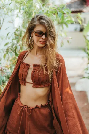 Shakti Kimono in Terracota