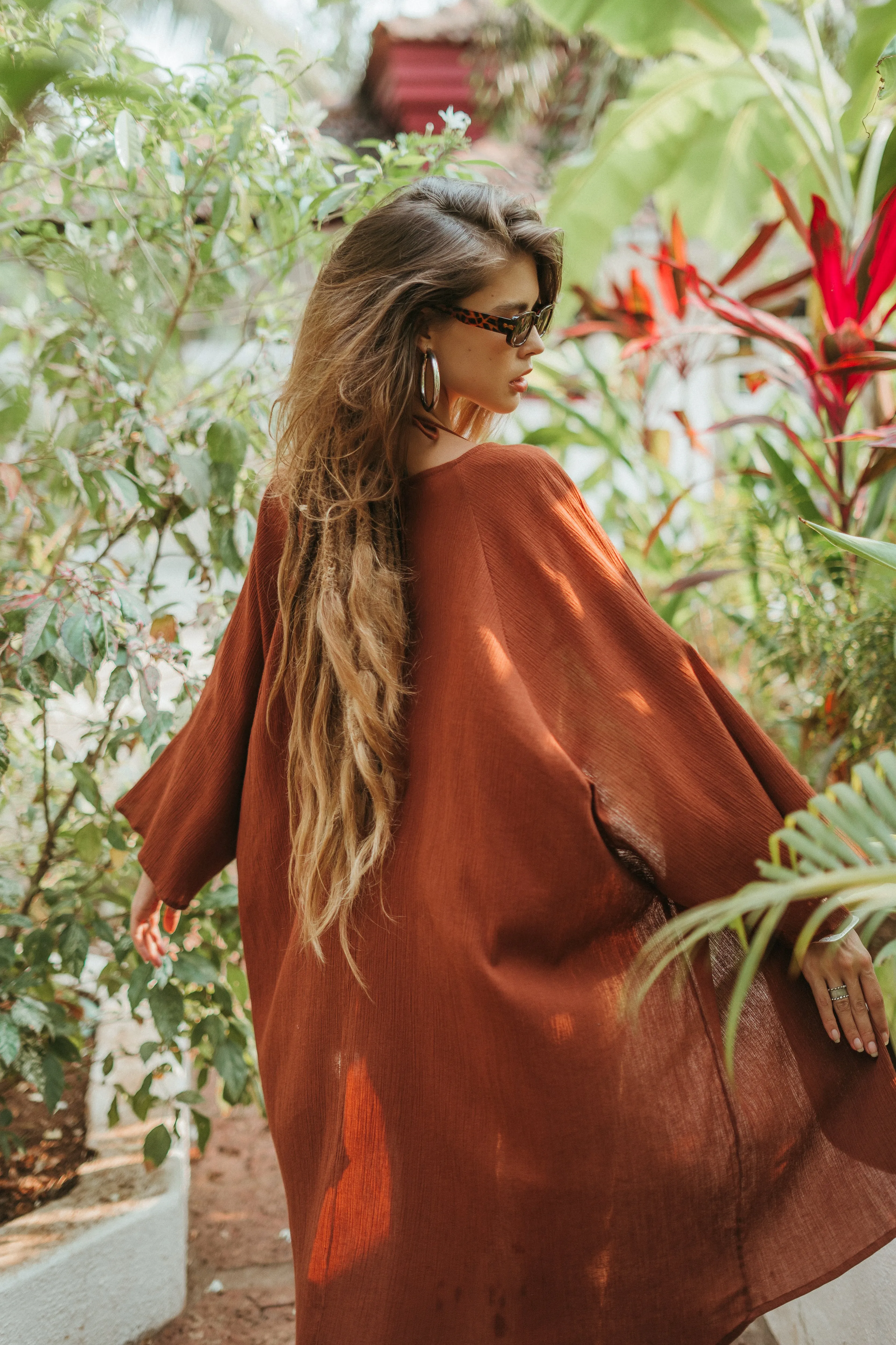 Shakti Kimono in Terracota