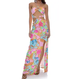 SHE'S CUTE - Double Loop Bandeau Long Dress