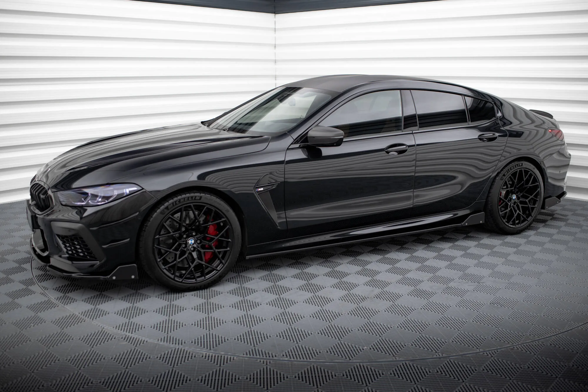 Side Skirts Diffusers V.1   Flaps BMW M8 Gran Coupe F93 / 8 Gran Coupe M-Pack G16