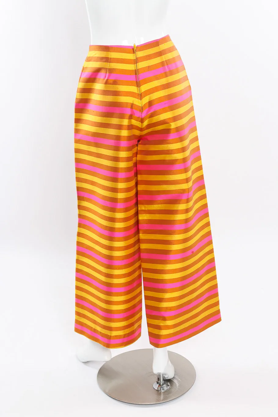 Silk Stripe Top & Pant Set