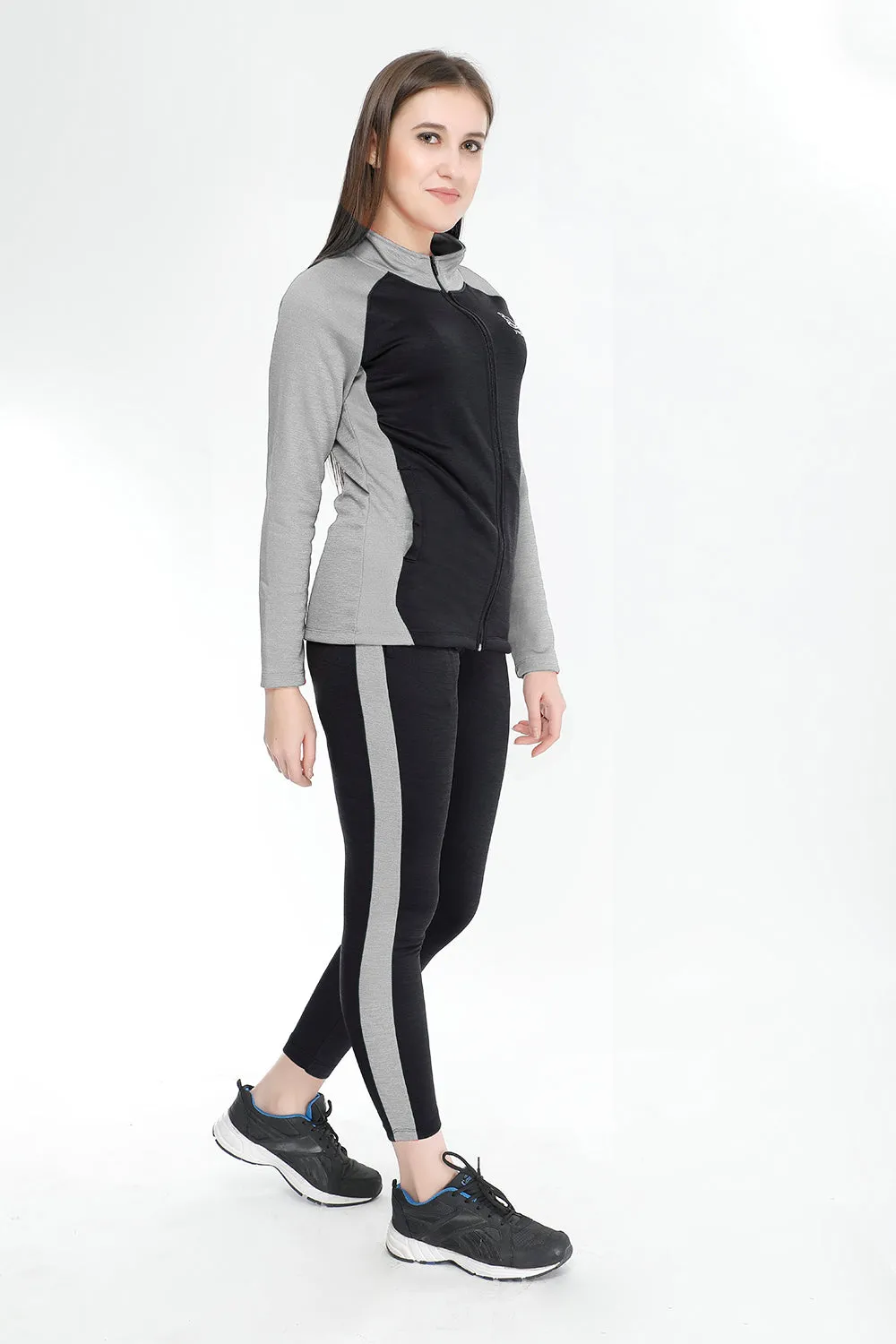 Silver and Black Tracksuit