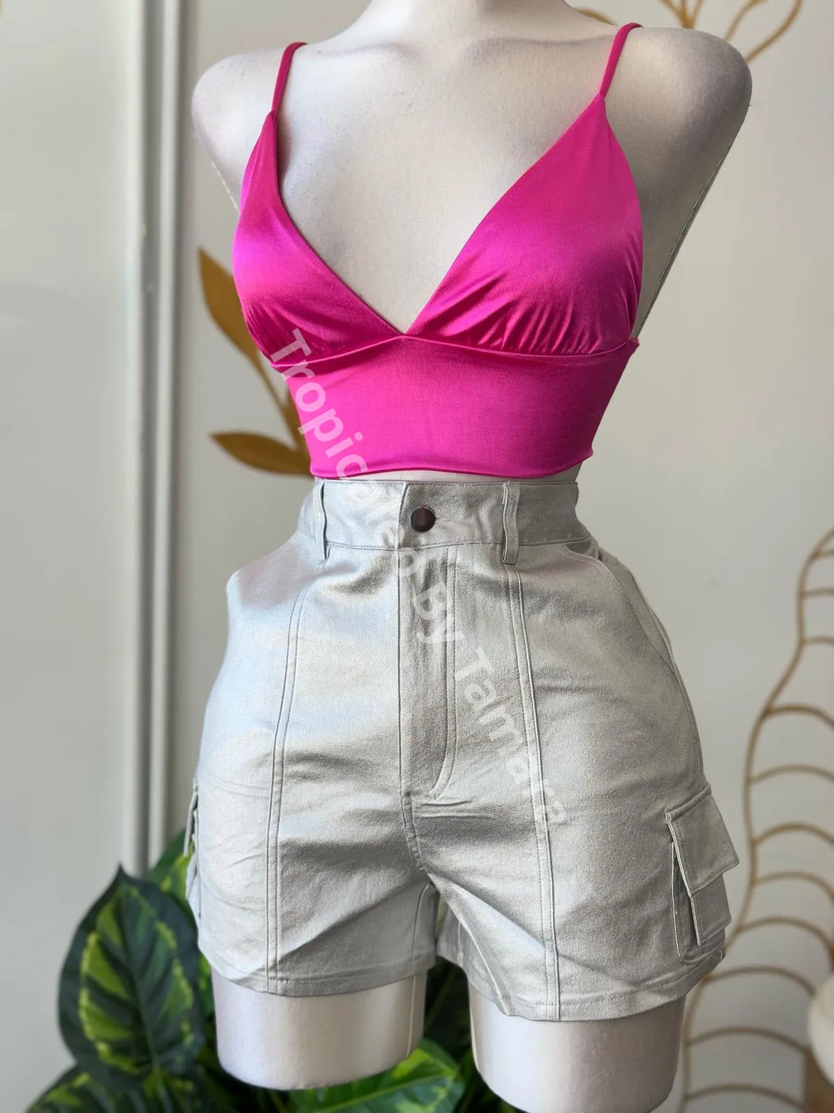 Silver Stone Cargo Shorts