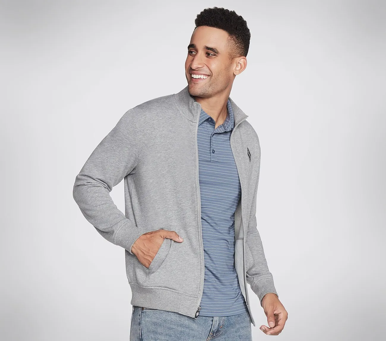 Skechers THE HOODLESS HOODIE GOWALK EV Men's Jacket