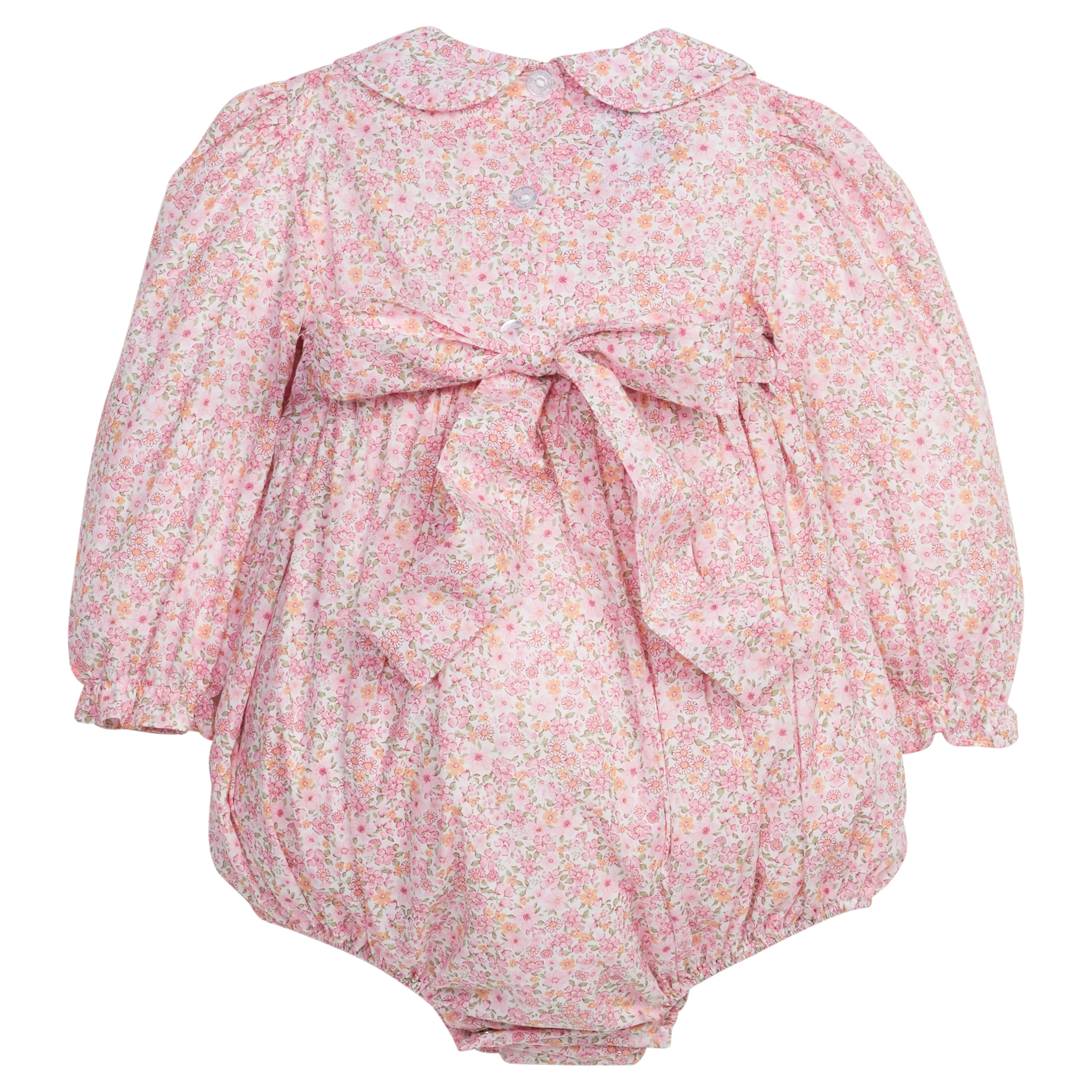 Smocked Charlotte Bubble- Oakleigh Floral