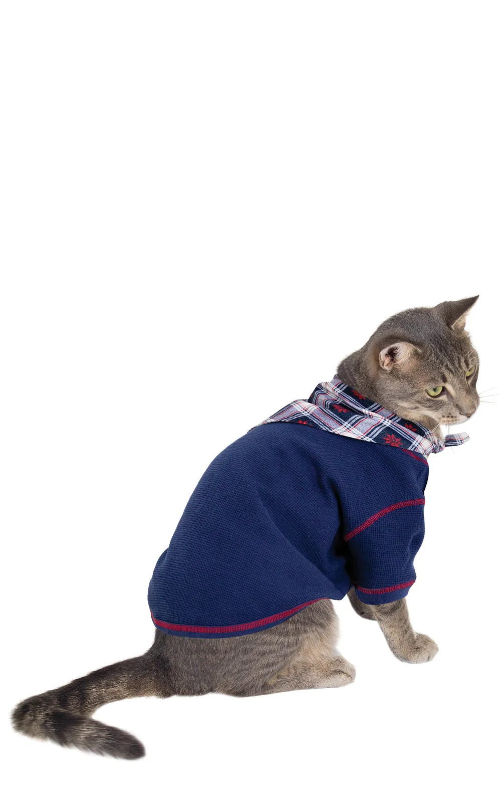 Snowfall Plaid Flannel Pet Pajamas - Family Set