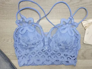 Spring Blue Lace Bralette