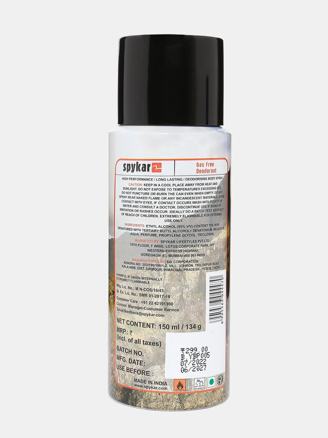Spykar Adventure Brake -Free Deo Spray - Pack Of 2