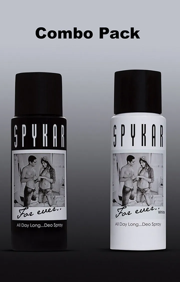 Spykar For Black & White No Gas Spray Deodorant - Pack Of 2