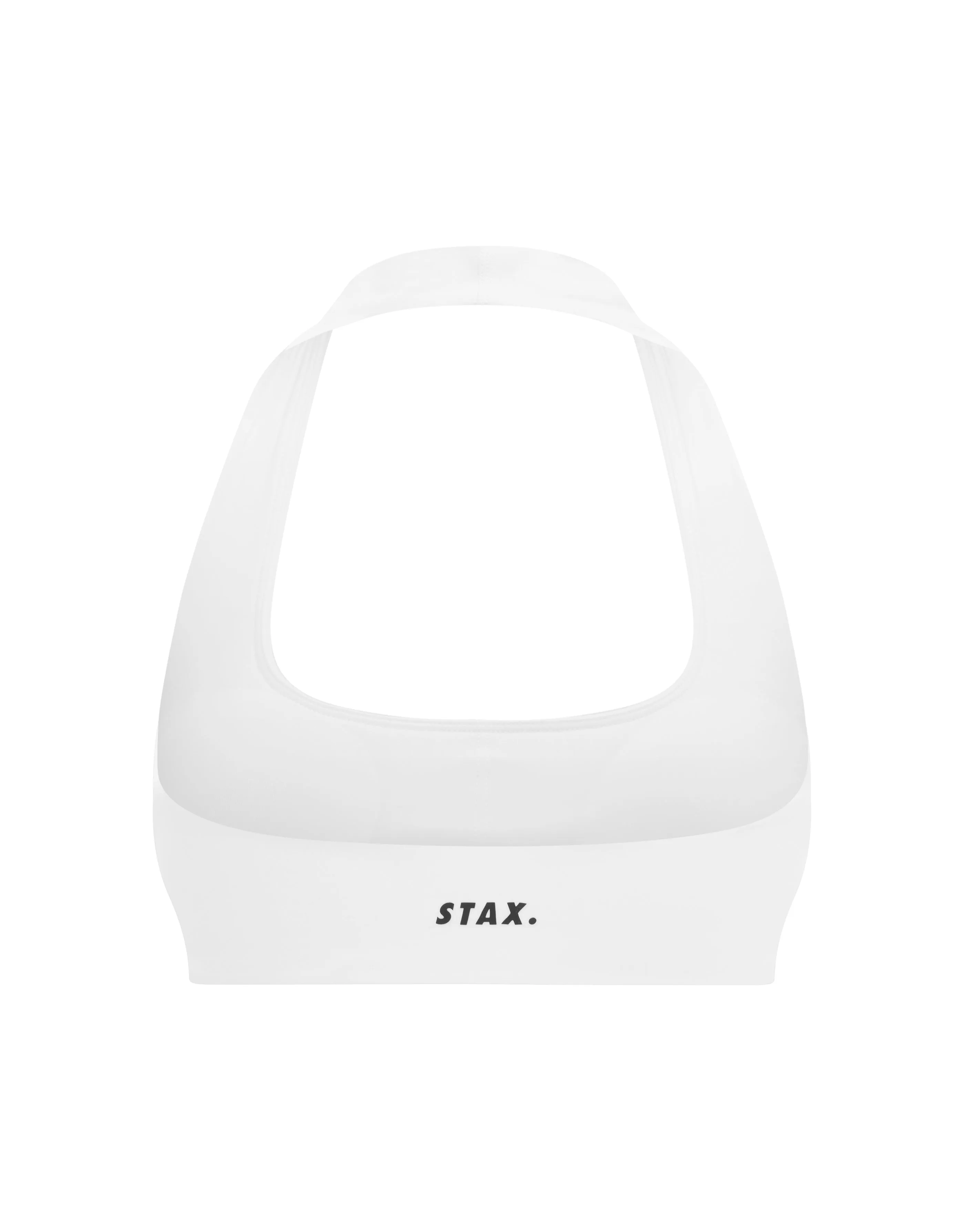 Square Neck Halter Crop Airlyte - White