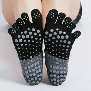 Stay Balanced and Stylish: Five-Toe Anti-Slip Yoga Socks for Women