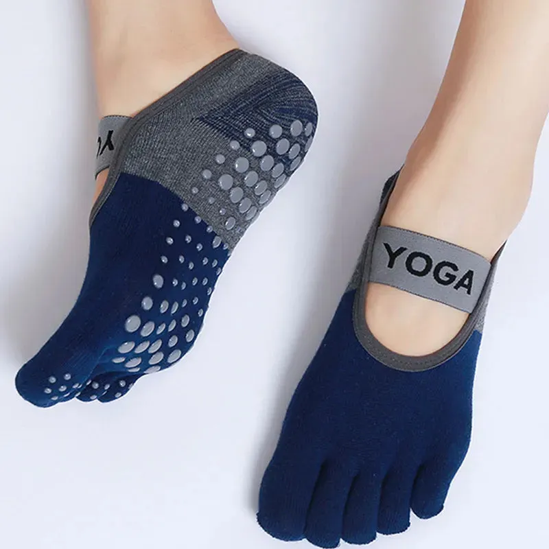 Stay Balanced and Stylish: Five-Toe Anti-Slip Yoga Socks for Women