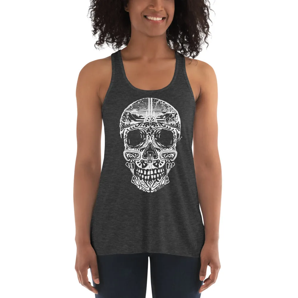 Stone Age Women's Sugar Skull Tank -Print on Demand