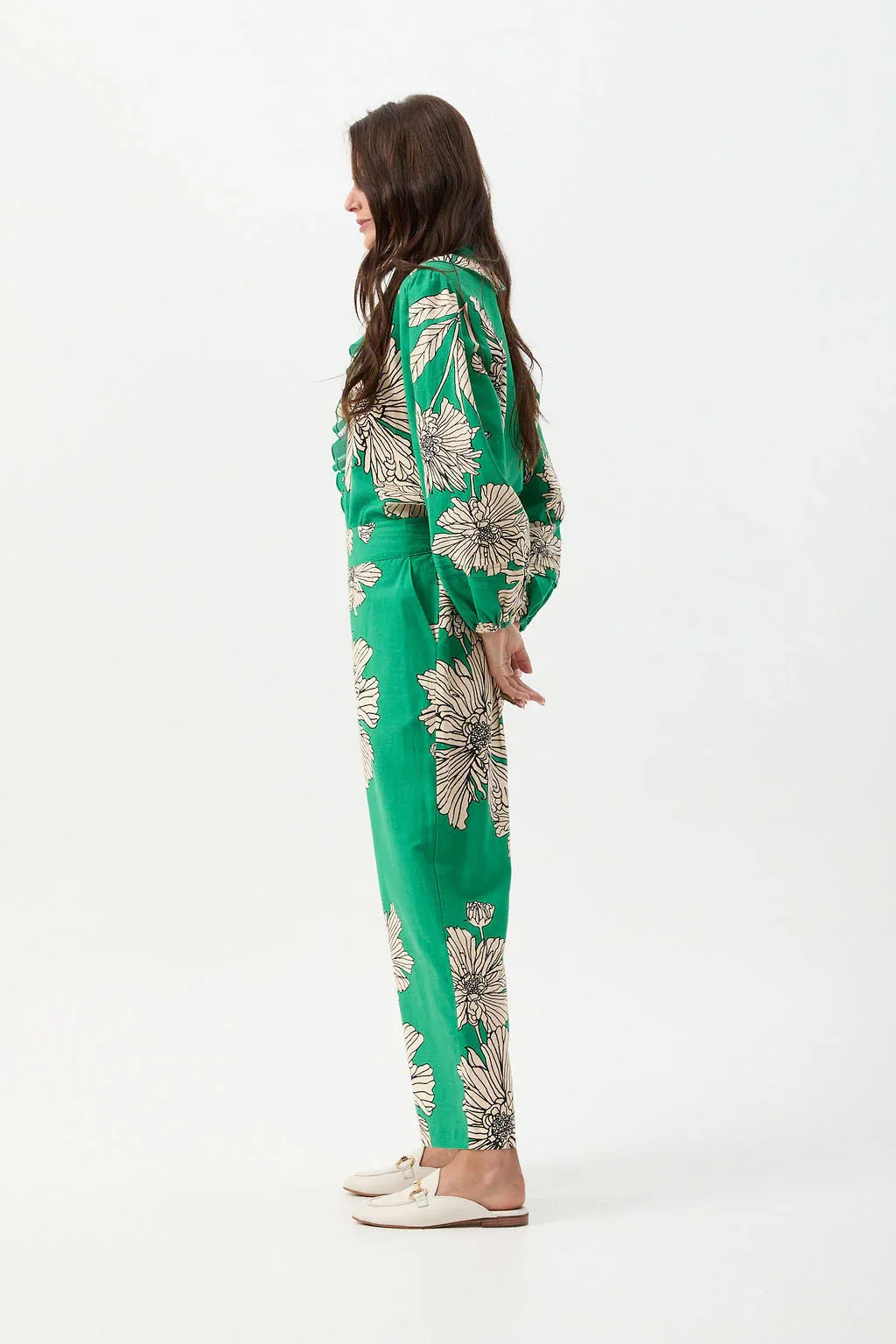 Straight Leg Pant - Zinnia Print