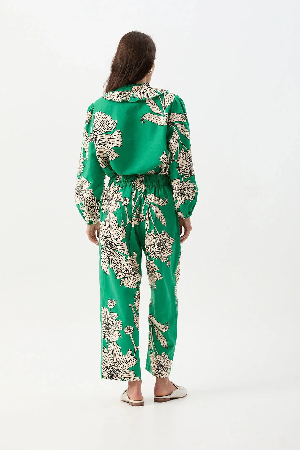 Straight Leg Pant - Zinnia Print