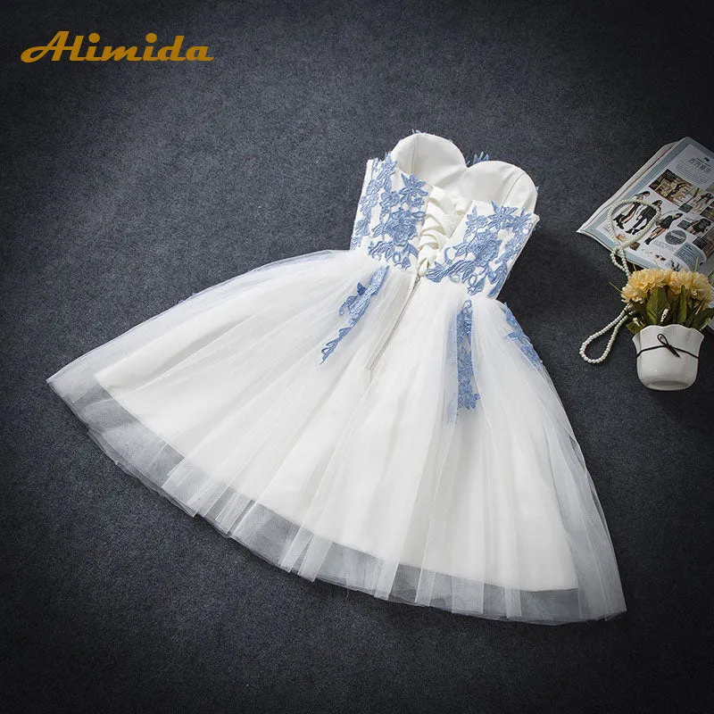 Strapless Sweetheart Lace Up Dress