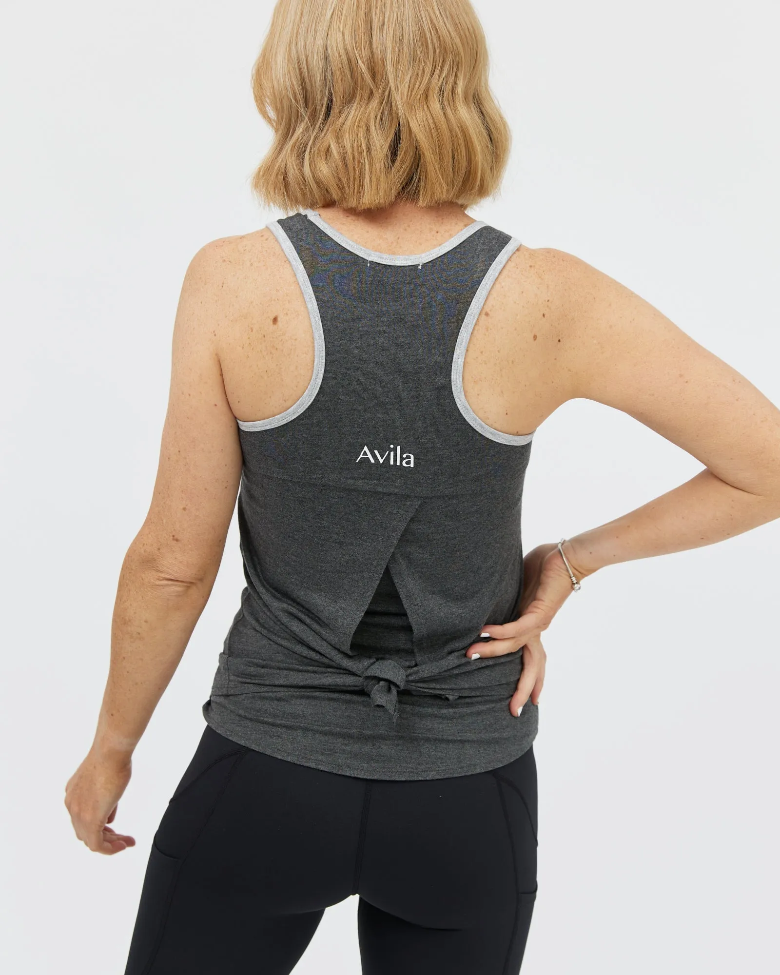 Studio to Street Singlet - Charcoal