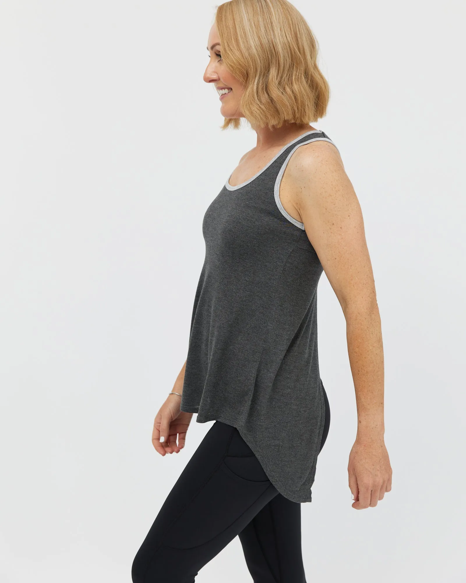 Studio to Street Singlet - Charcoal