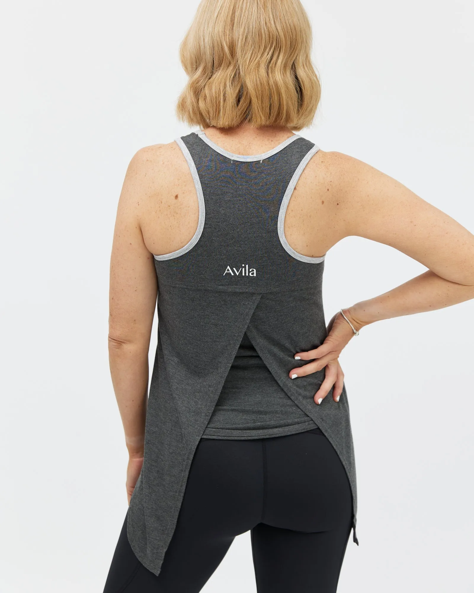 Studio to Street Singlet - Charcoal