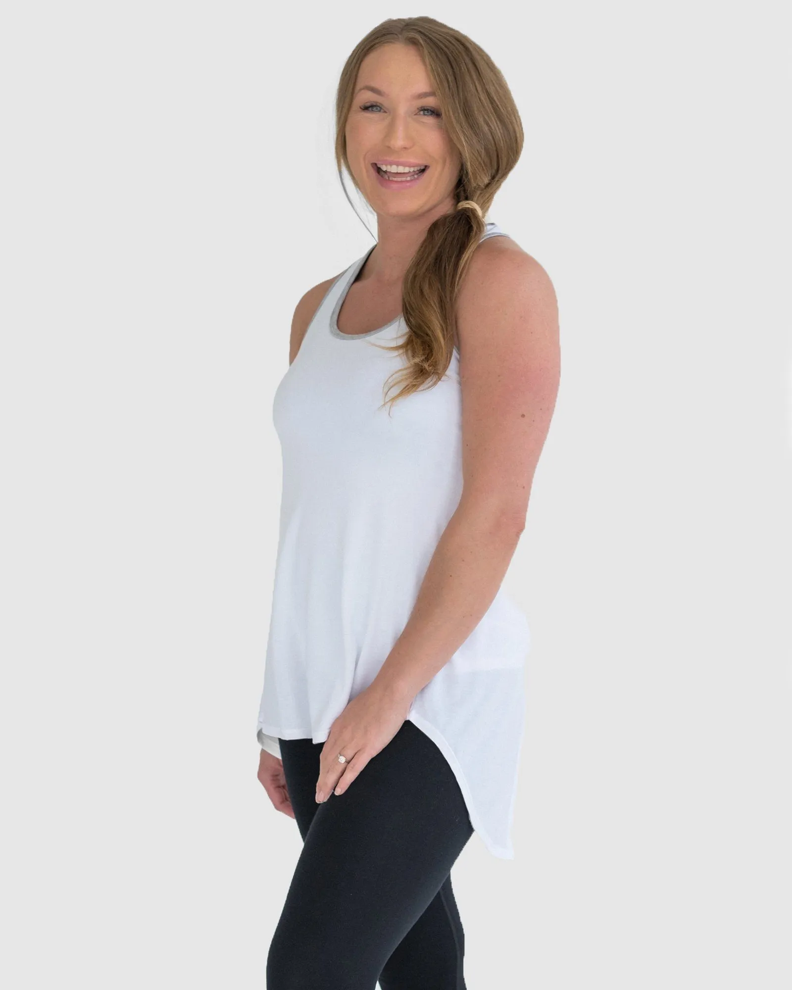 Studio to Street Singlet - White