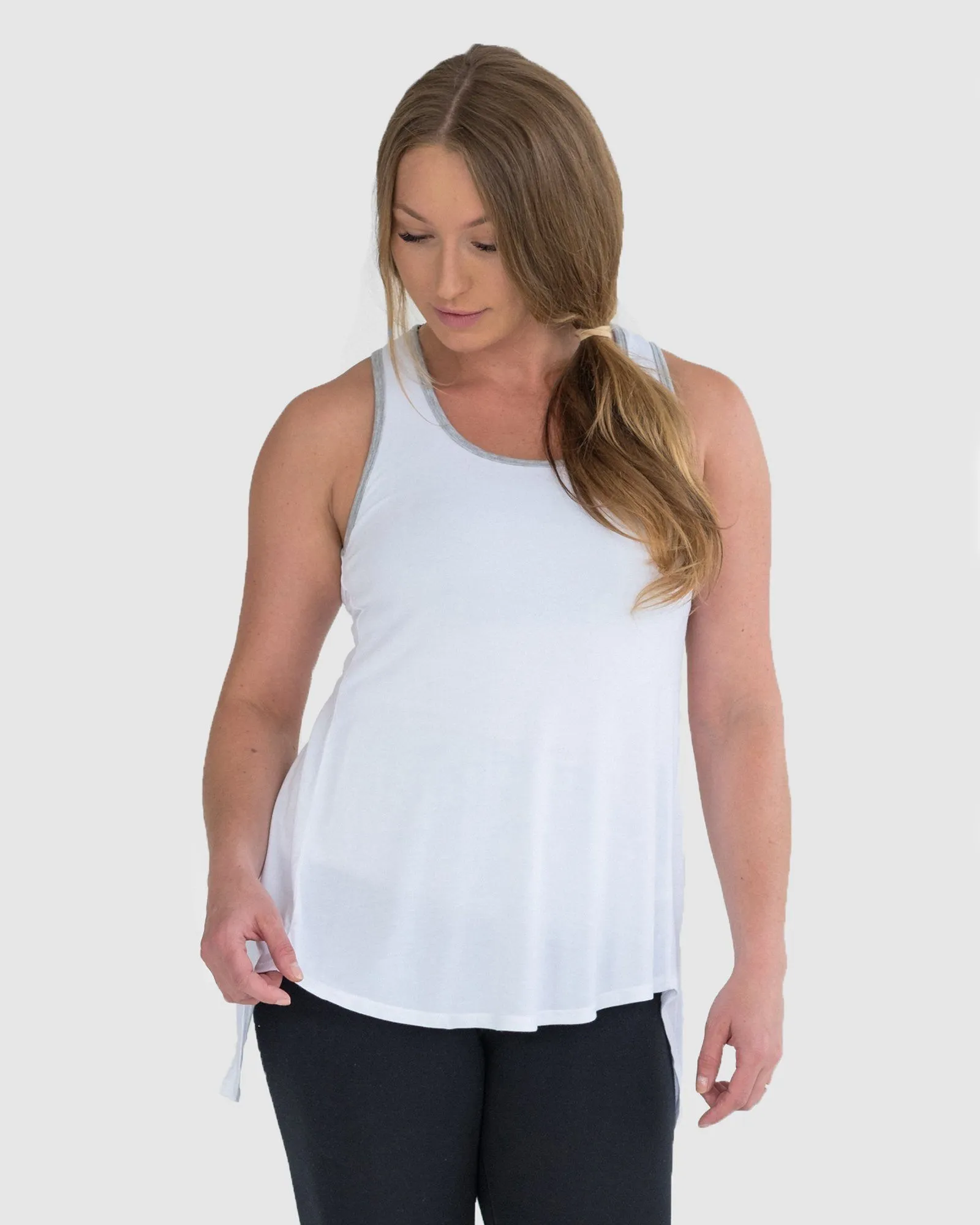 Studio to Street Singlet - White