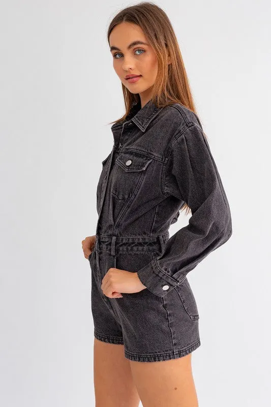 Styling Denim Romper