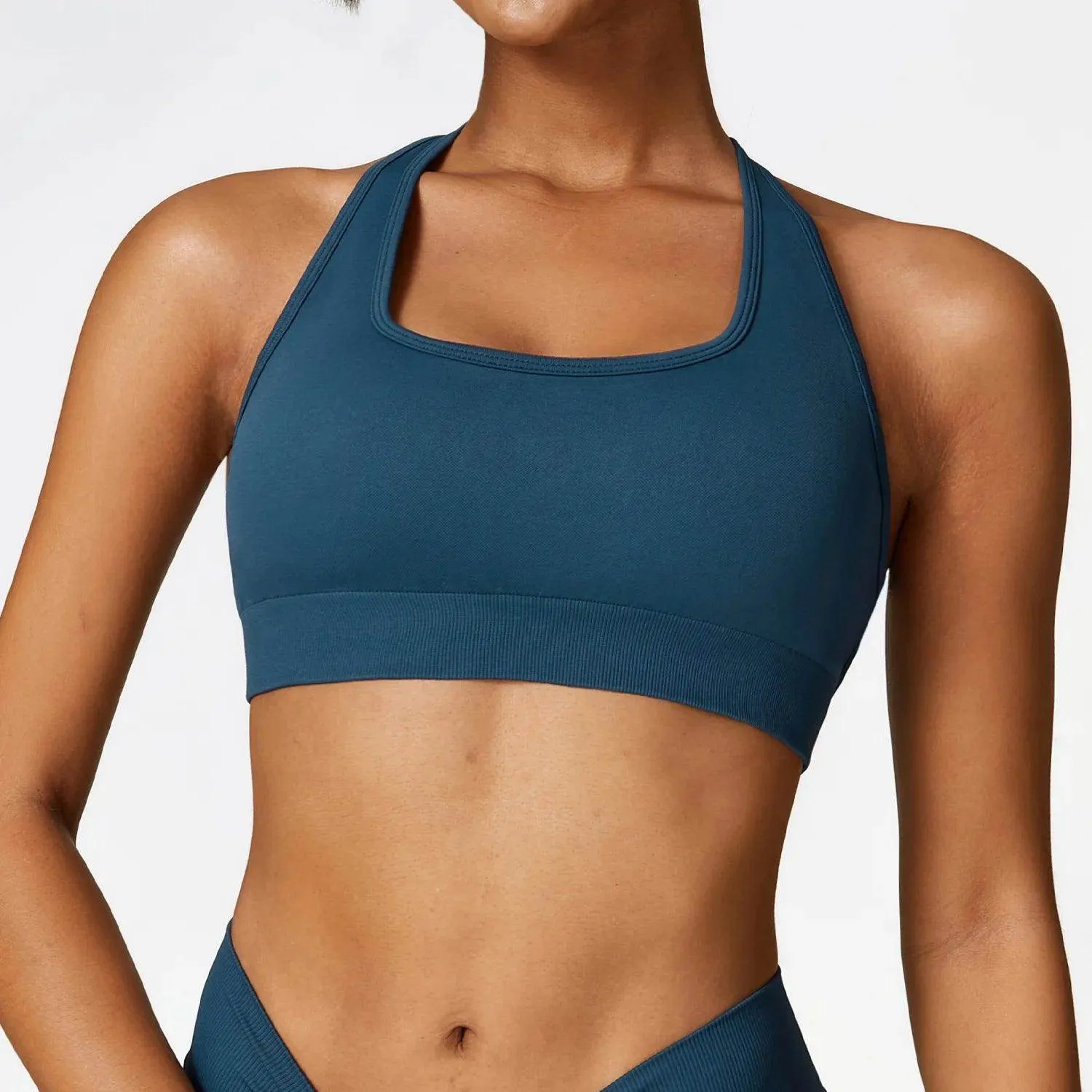 Stylish sports bra swim top for swimming and surfing