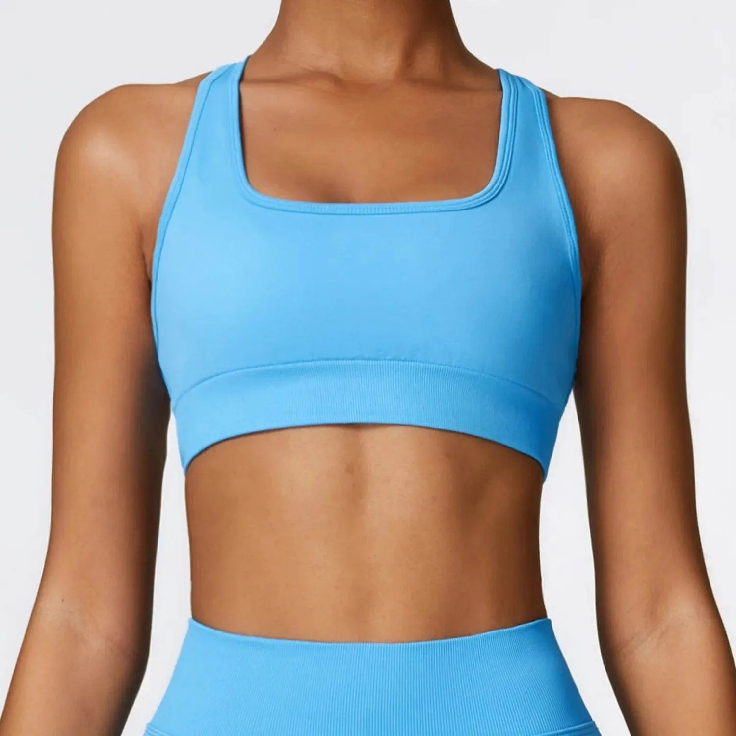 Stylish sports bra swim top for swimming and surfing